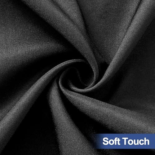 homing Rectangle Table Cloth Cover 5 Foot Black Elastic Fitted Tablecloth - Image 3