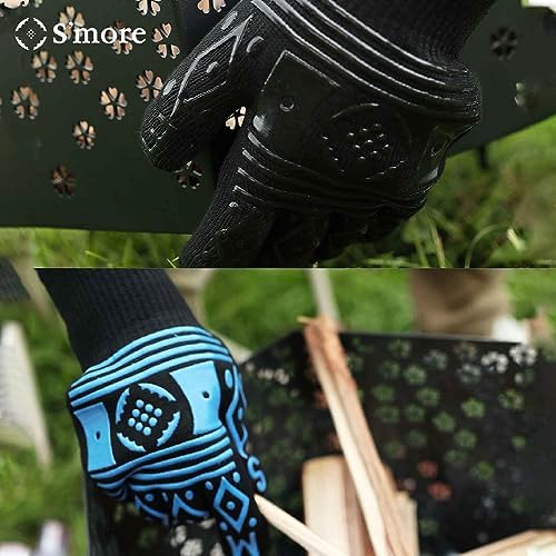 S'more BBQ Gloves Heat Resistant Fireproof Outdoor Grilling Gloves Silicone - Image 5