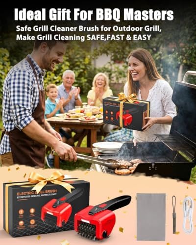 Electric Grill Brush Rechargeable High-Torque Motor Cordless BBQ Cleaner - Image 4