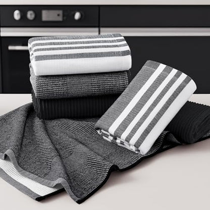 Homaxy Cotton 380 GSM Premium Kitchen Towels, 9 Pack - Image 5
