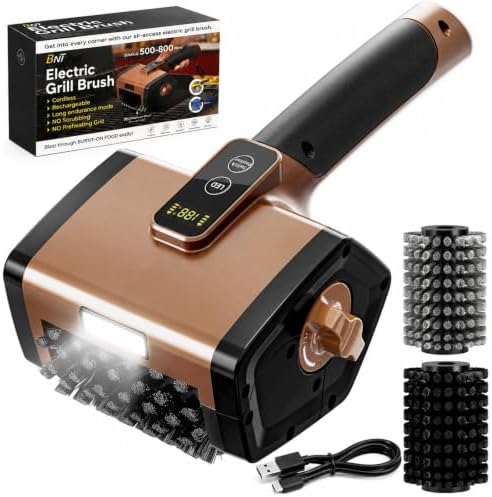 Electric Grill Brush, Cordless BBQ Cleaner by BNT