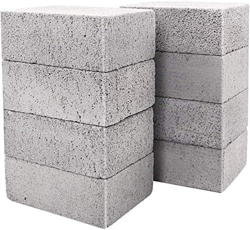 8 Pack Grill Brick Griddle Stone Pumice Cleaning Block by Hatoku