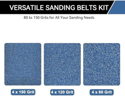 1x42 Inch Sanding Belts 12 Pcs 3 Grits Sizes Heavy Duty Belt Sander Zirconia - Image 3