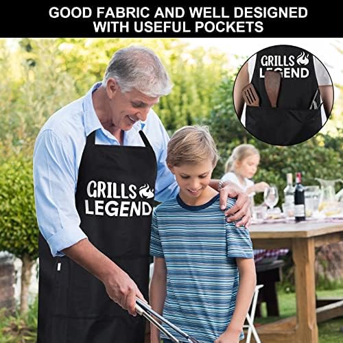Mepase 4 Pcs Funny Grilling Aprons - Image 2