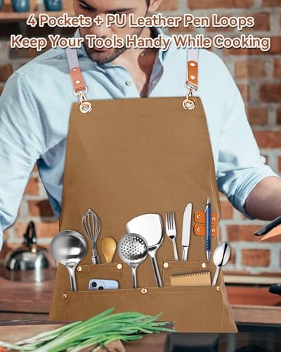 Teskyer Canvas Kitchen Apron - Image 3