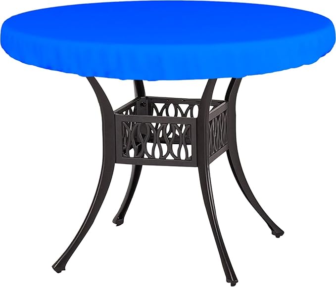 Covers & All Round Table Top Cover, 18 Oz Heavy Duty Waterproof UV & Weather Resistant Patio Table Cover, Outdoor Table Cover for Patio Outdoor Furniture & Coffee Table (30" Dia x 4” H Inches, Blue)