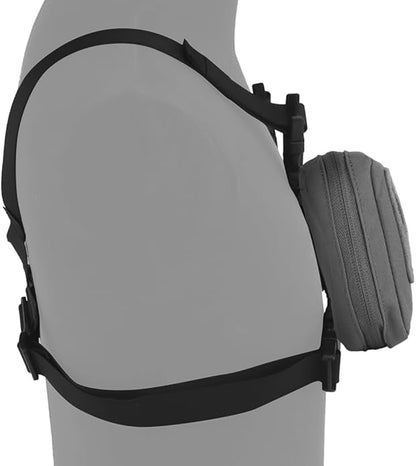 FoldPanel Tactical Chest Vest Pouch Set, Chest Rig Phone Mount as 4.7-6.7" Phone Plate Carrier Accessory with Pouch Cover