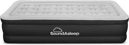 SoundAsleep Products Dream Series Luxury Air Mattress, ComfortCoil Technology, Built-in High Capacity Pump for Home, Camping- Double Height, Adjustable, Inflatable Blow Up, Portable (Twin XL Size)