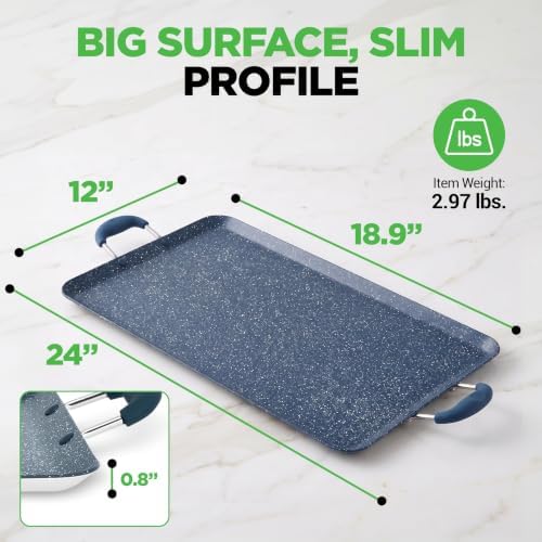 NutriChef Double Burner Griddle | Flat Top Griddle - Image 2