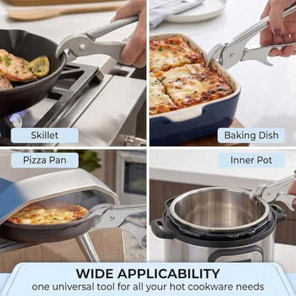 Hot Plate Gripper Tongs, Aluminum Pizza Pan Lifter - Image 6