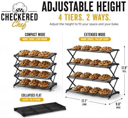 Checkered Chef Collapsible Cooling Racks - Image 3