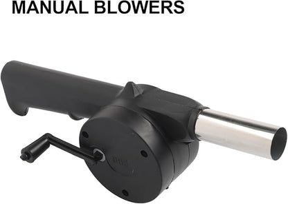 Manual Bellows for Barbecue, Handheld Air Blower Fire Starter, Portable Outdoor Charcoal Combustion Tool for Camping and Backyard Grill(Manual blowers)