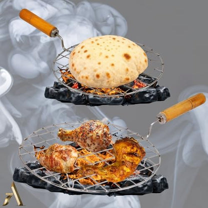 AnNafi® Phulka Roti Arepa Grill Chapati Maker Riser, Cooking Wire Rack - Image 5
