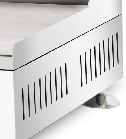 ALDKitchen Flat Top Griddle | Teppanyaki Grill with Dual Thermostat | No plug | 110V (30.15’ x 17.59’)