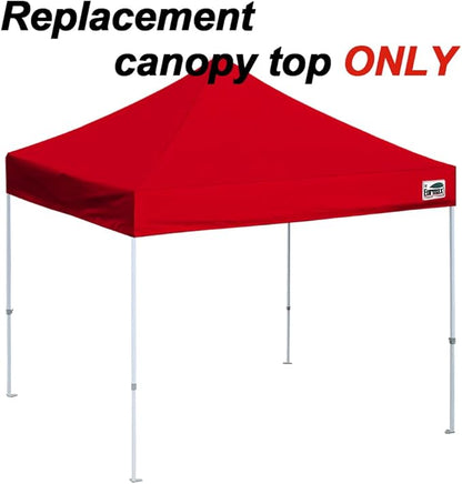 Eurmax USA New 10x10 Pop Up Canopy Replacement Canopy Tent Top Cover, Instant Canopy Top Cover ONLY, Choose 30 Colors,Bonus 4PC Pack Weight Bag (Red)