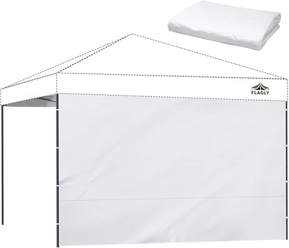 10x10 Pop Up Canopy Sidewall - 1 PC 300D Waterproof Attachable Tent Wall, Privacy Shade for Outdoor Events, Vendor Booths (Tent Not Included, Basic Style)