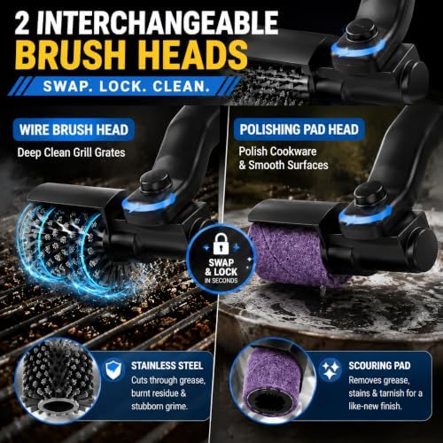 Electric Grill Brush, Upgraded Grill Brush Bristle Free - Image 4
