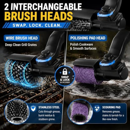 Electric Grill Brush, Upgraded Grill Brush Bristle Free - Image 4