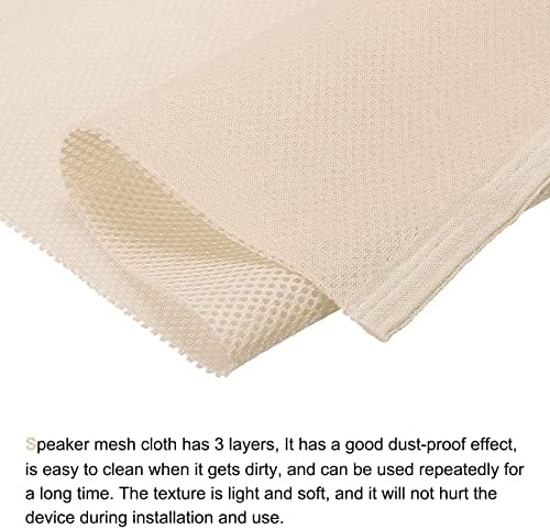 MECCANIXITY Speaker Grill Cloth 20 x 63 Inch Stereo Mesh Fabric Protective - Image 3