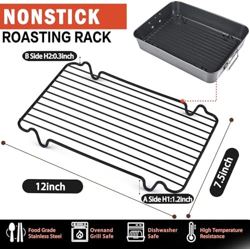 Roasting Rack, Heavy Duty Turkey Rack - Image 2