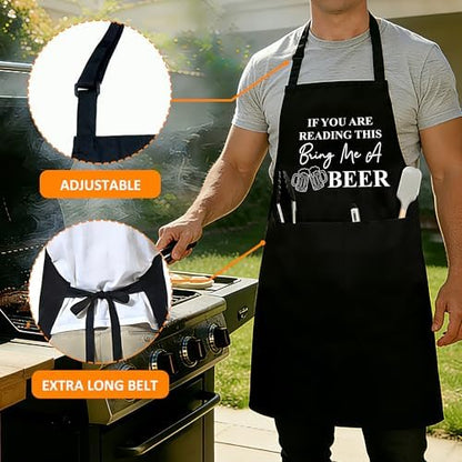 Funny Aprons For Men, Father's Fathers Day Kitchen Gifts For Dad Father Daddy - Image 2