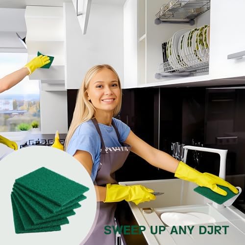 100 Pcs Scouring Pads, Dish Scrubber Scouring Pads - Image 5