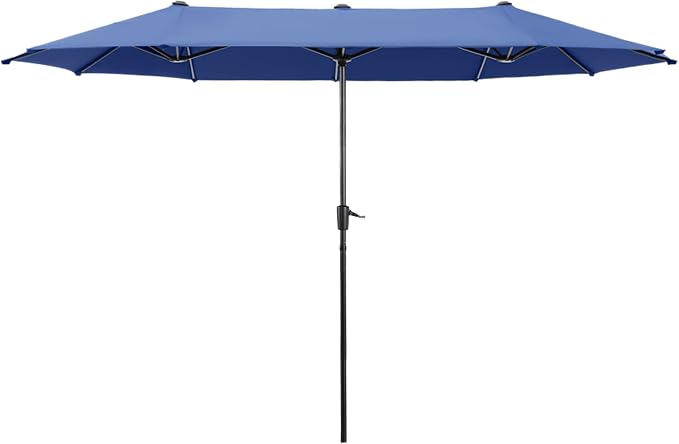 HERA'S PALACE 13 ft Large Patio Umbrella, Double-Sided Twin, Outdoor Market by HERASPALACE