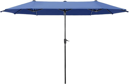 HERA'S PALACE 13 ft Large Patio Umbrella, Double-Sided Twin, Outdoor Market by HERASPALACE