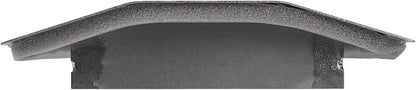 Repa Market 17" x 5" Inch Air Exhaust Grille for Round Ducts - Adjustable Louvre Blades - Galvanized Air Supply Vent Cover - Side Fit Round Surface Canal Ducting from 9.84" to 35.43" Inches
