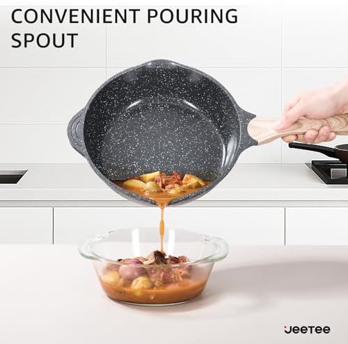 JEETEE 24Pcs Ceramic Cookware Set - Image 6