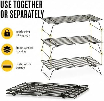 Checkered Chef Stackable Cooling Racks - Image 3