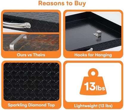 Flybold 36 Inch Blackstone Griddle Hard Cover – Aluminum Flat Top Grill Lid - Image 5