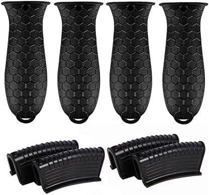8 Pcs Non-Slip Silicone Hot Handle Holder & Assist Grips, Potholder by OYSIR