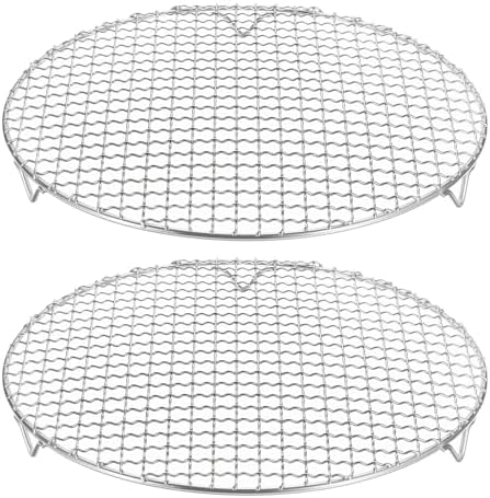 HARFINGTON 2pcs Round Cooking Rack 11.6-inch 201 Stainless Steel Cross Wire by HARFINGTON