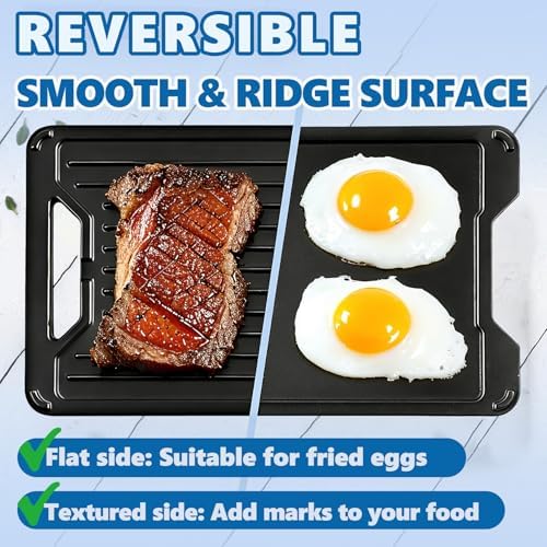 BAC609 Reversible Cast Iron Griddle - Image 4