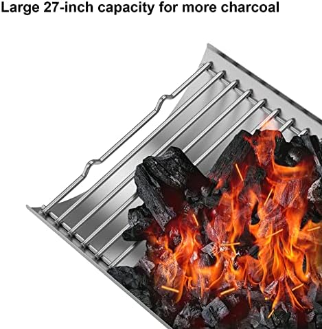 Stainless Steel 27 Inch Charcoal Ash Pan Replacement Parts Chargriller 1224 - Image 3