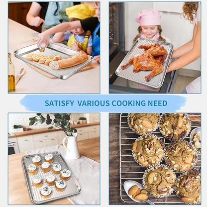 Herogo Large Baking Sheet with Wire Rack Set - Image 5
