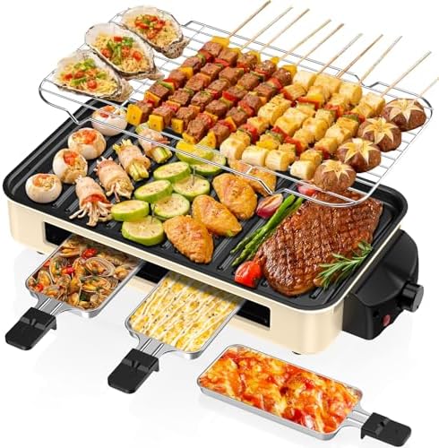 Electric Indoor Grill 1500W -2 in 1 Smokeless Indoor Grill by Unknown