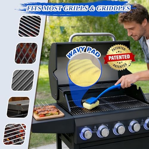 Grill Brush for Outdoor Grill, Bristle Free Grill Brush - Image 3