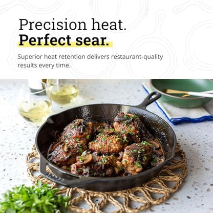 Lodge Pre-Seasoned Cast Iron Skillet, 12 Inches - Image 6