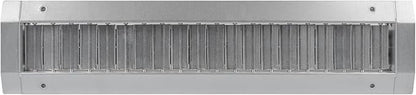 Repa Market 17" x 3" Inch Air Exhaust Grille for Round Ducts - 2 Adjustable Louvre Blades - Galvanized Air Supply Vent Cover - Side Fit Round Surface Canal Ducting from 6.30" to 15.74" Inches