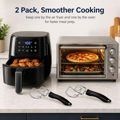2 Pack Air Fryer Convection Toaster Oven Tray Extractor -Oven Food Scald - Image 4