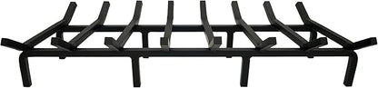 SteelFreak Super Heavy Duty Steel Fireplace Grate - Made in The USA (36 Inch)