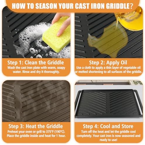 Reversible Cast Iron Griddle Plate - Image 4