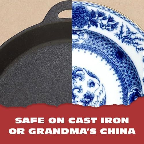 Knapp Made Premium Cast Iron Cleaner, 2-in-1 Combo Chainmail Scrubber - Image 6