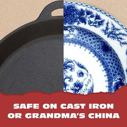Knapp Made Premium Cast Iron Cleaner, 2-in-1 Combo Chainmail Scrubber - Image 6