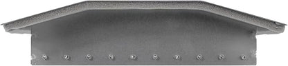 Repa Market 17" x 9" Inch Air Exhaust Grille for Round Ducts - 2 Adjustable Louvre Blades - Galvanized Air Supply Vent Cover - Side Fit Round Surface Canal Ducting from 19.68" to 55" Inches