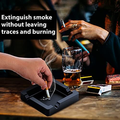 Cigar Ashtray Big Ashtrays for Cigarettes Patio Outdoors Large Dual-use Rest - Image 5