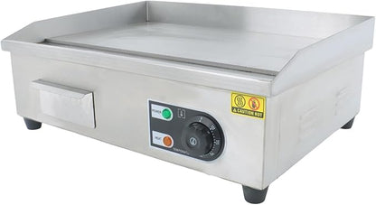 findmall 22 Inch Teppanyaki Grill 1600W Commercial Electric Griddle for Both Home and Commercial Environments