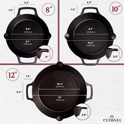 Cast Iron Skillet + Cast Iron Lid Set - Image 2